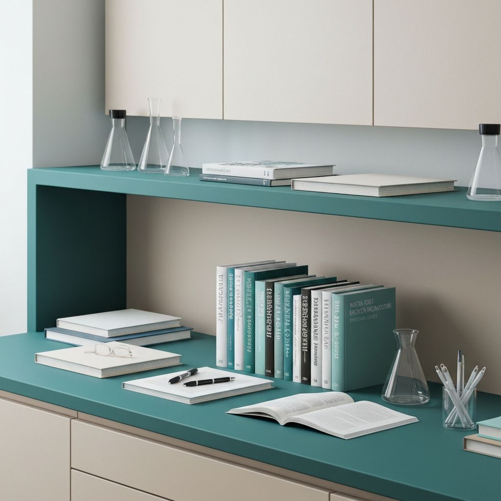 Scientific research environment representing academic knowledge